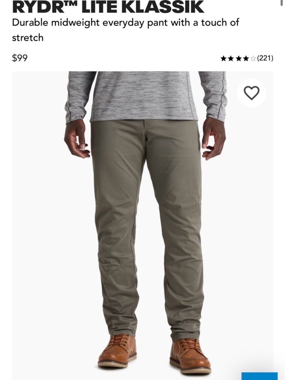 Kuhl Rydr Lite Klassik Men's Pants